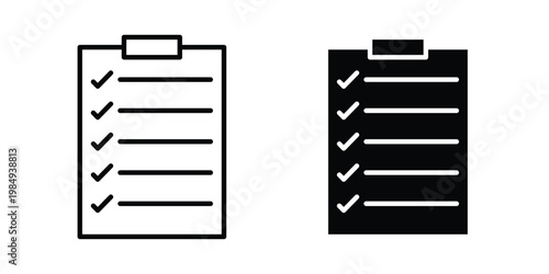 Planning icon and symbol. Vector icons set