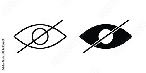 Sensitive content icon and symbol. Vector icons set