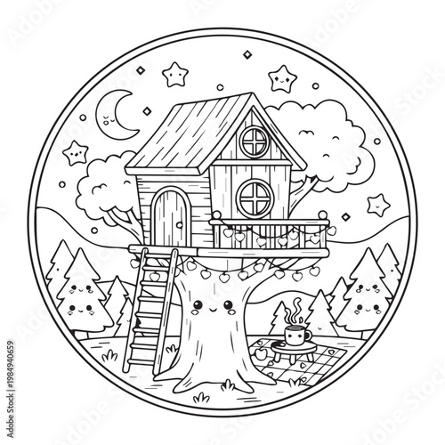 Cozy Travel Cute & Comfy Coloring pages