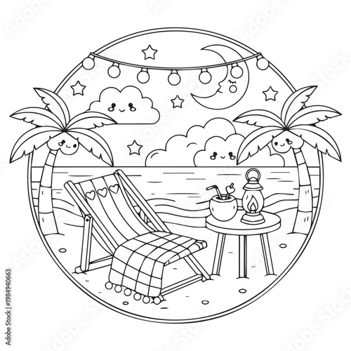 Cozy Travel Cute & Comfy Coloring pages