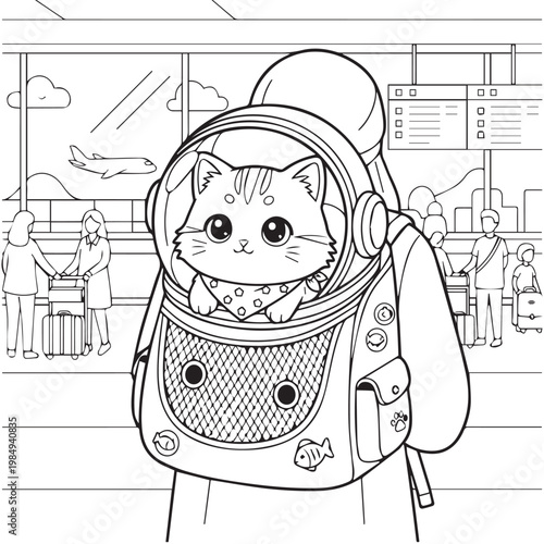 Cozy Travel Cute & Comfy Coloring pages