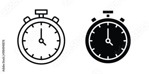Free Download Stopwatch icon and symbol. Vector icons set - GFXLoad