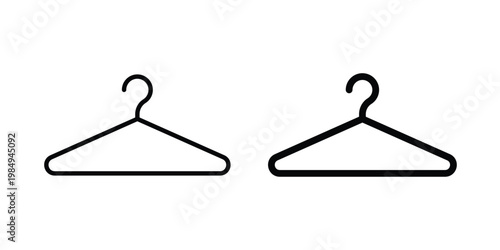 Wardrobe icon and symbol. Vector icons set