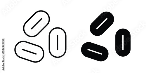 Yeast icon and symbol. Vector icons set