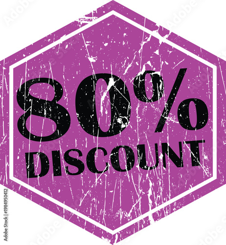 Purple neon disco ball with black vinyl records and text discotheque neon purple