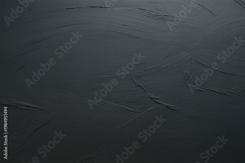 Abstract dark green textured surface with brush strokes and distressed finish