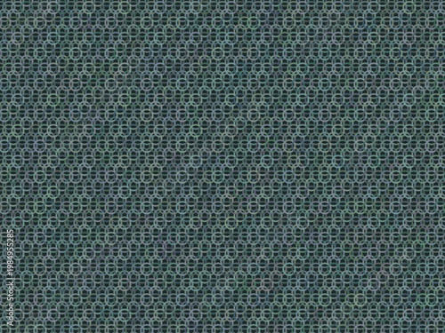 Interlocking Chain Mail Ring Pattern Metallic Background