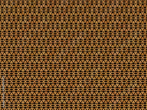 Chain Mail Armor Ring Link Metal Pattern Design Backdrop
