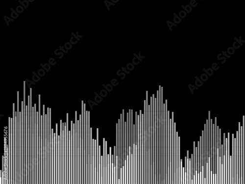 Music Frequency Sound Wave Audio Bar Design Backdrop