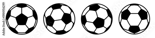 Soccer ball vector. Football ball icon
