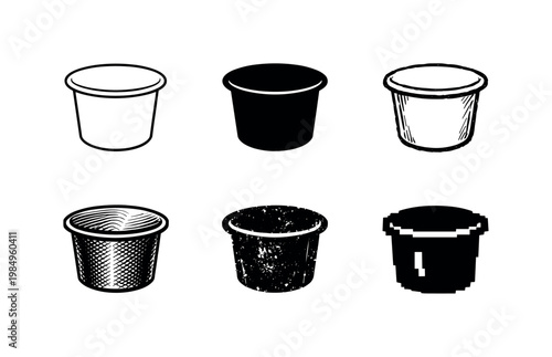 Single coffee capsule pod with sealed top used in a dedicated single serve brewing machine