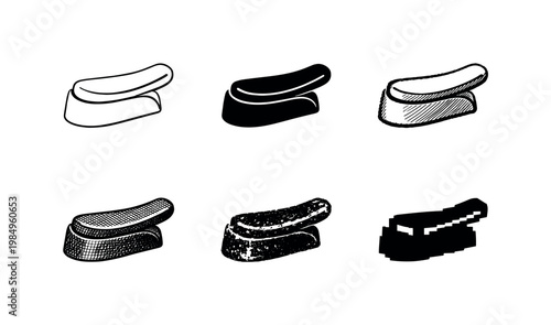 Flip Cap Variants. Metal or plastic flip cap used on travel mug lids for easy one-handed opening while drinking  Create ONE image