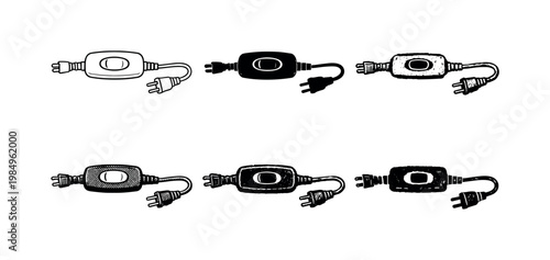 Optional power cord or plug of an electric blanket for safe connection to an electrical outlet  Create ONE image containing