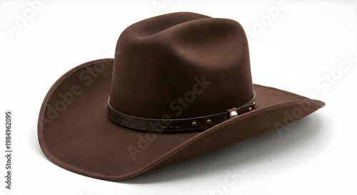 Dark Brown Felt Cowboy Hat