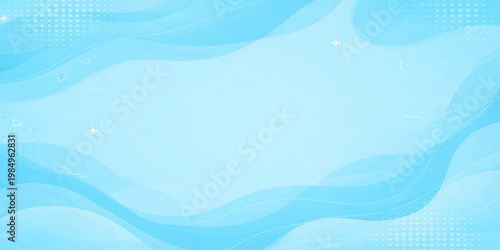 Abstract, artistic blue watercolor waves create a serene and calming backdrop, evoking a sense of tranquility.