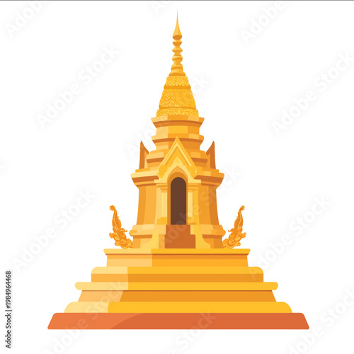 simple vector Khao Manee clipart illustration white background vector art style simple design flat illustration no shadows