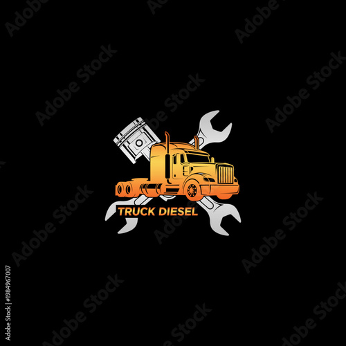 Diesel Truck Engine Heavy Vehicle.