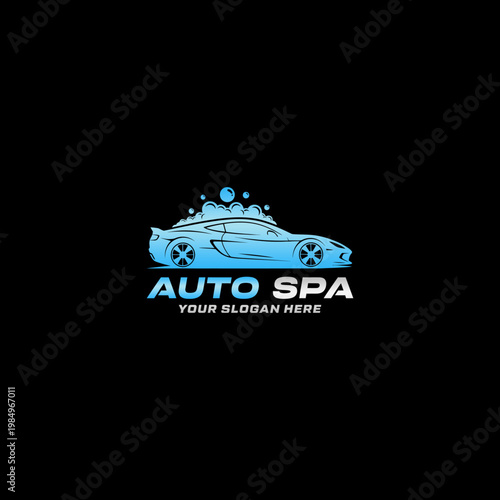 Car Wash Logo Design Template.