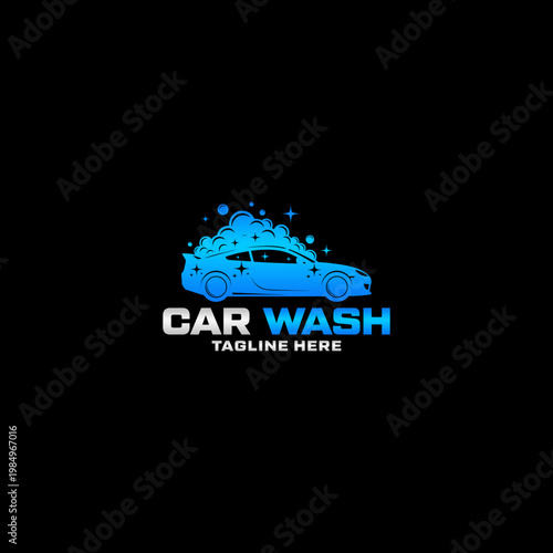 Car Wash Logo Design Template.