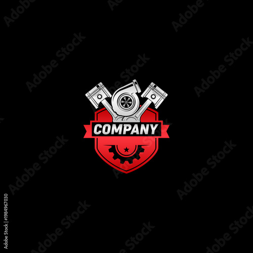 Industrial Company Logo Design Elements.