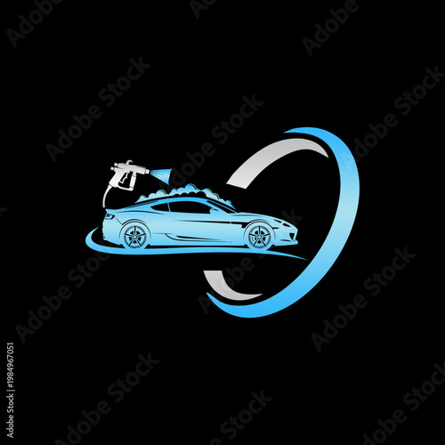 Car with flag on roof driving.