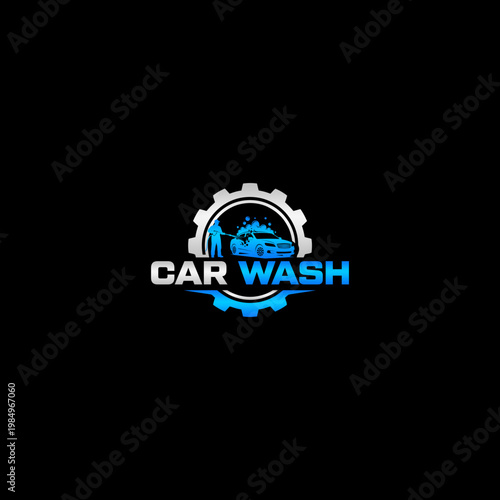 Car Wash Service Logo Design.