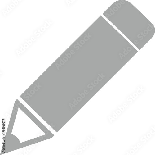 Gray pencil icon vector illustration design element