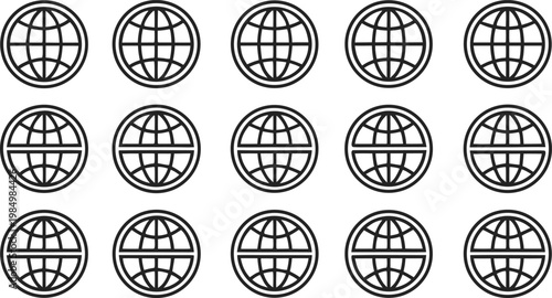 Twelve circular calendar with numbered days and months in black and white