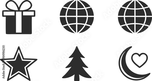 Black and white for global celebrations and holidays