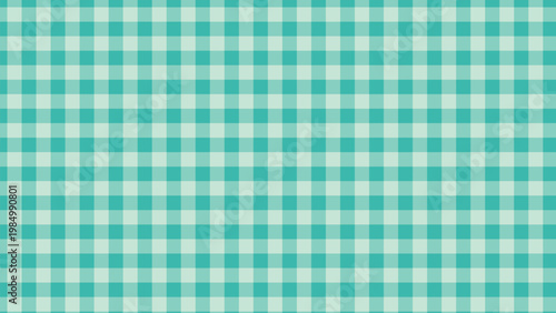 A calming checkerboard design featuring soft mint green and serene pale teal squares