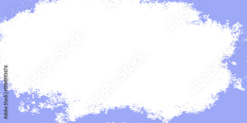 Abstract blue watercolor winter background featuring a grunge snowflake frame and frosty holiday border illustration for a cold season celebration card