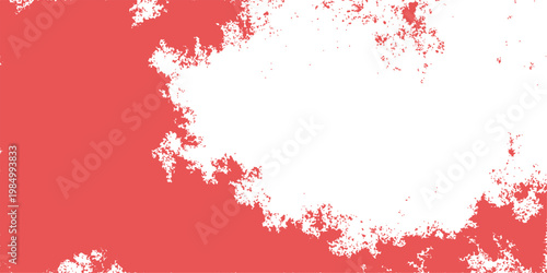 Red grunge texture with watercolor paint splashes and ink splat vector illustration for a bloody winter wallpaper or Christmas card design backdrop