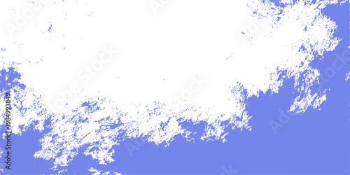 Blue watercolor background featuring abstract ink splashes and a grunge texture design with paint splatters and liquid drops on a vector art frame pattern