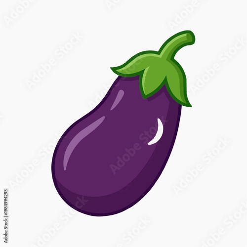 Fresh, vibrant, and healthy eggplant ready for your kitchen!  isolated on a white background. PNG
