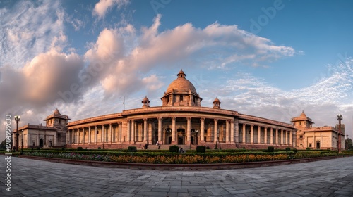 indian national parliament building in new delhi