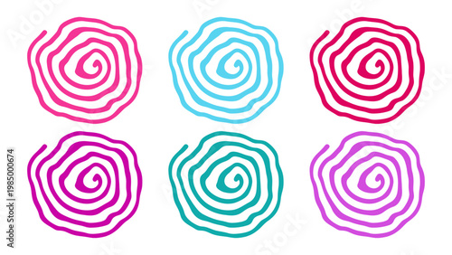 Swirls of Color: A collection of vibrant swirls in a kaleidoscope of hues, inviting viewers to explore the mesmerizing world of art and design. 