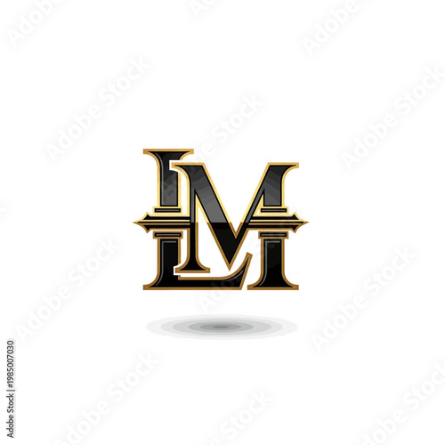 Elegant LM Monogram Logo Design.