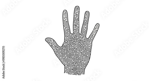 Glittery hand with fingers up.