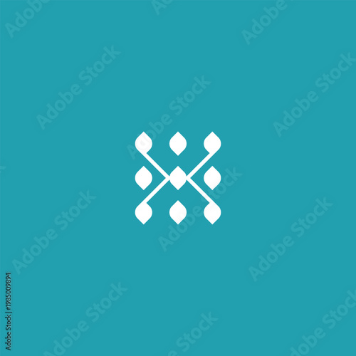 Minimalist vector logo featuring the initials 