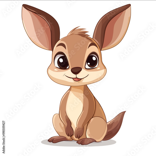 simple vector joey clipart illustration white background vector art style simple design flat illustration no shadows