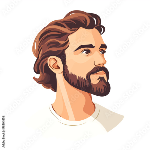 simple vector Minskin clipart illustration white background vector art style simple design flat illustration no shadows