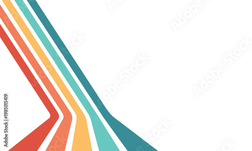 Striped wallpaper Vintage vector. Retro colors background, banner sample, poster.  