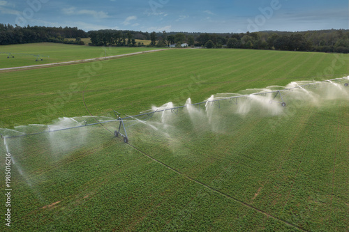 Field Irrigator With Second in Distance
