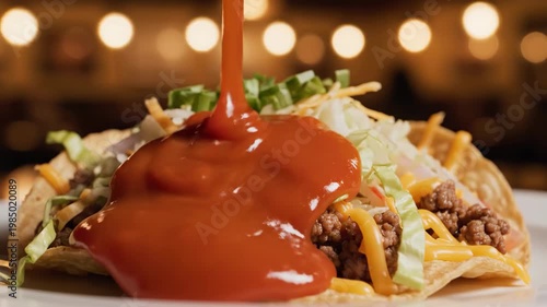 Aerial drone footage of a serene lake at sunset