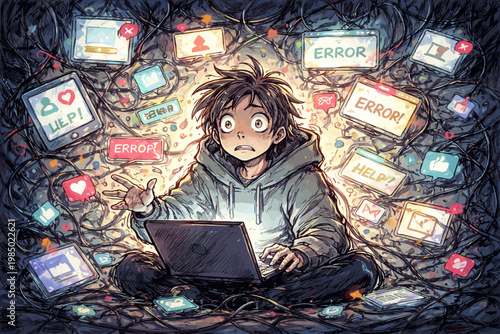 World image icon messy vector simple generation uneven lines lost organic person digital