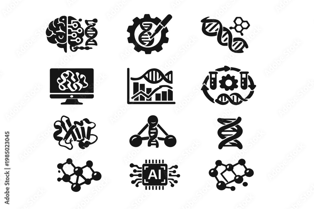 Obraz premium Fill structure image protein per simple depicting vector icon isolated synthetic all