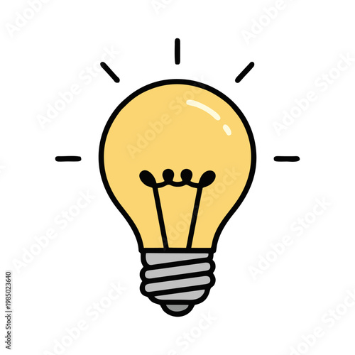 vector light bulb idea concept