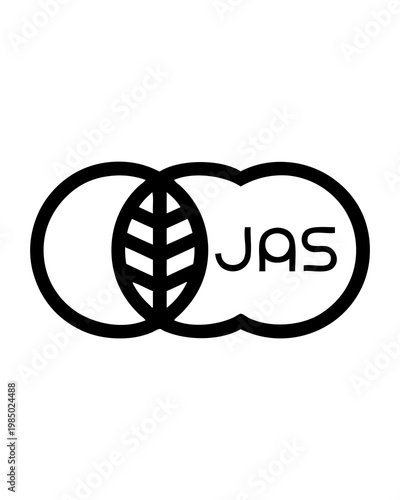  JAS (Japan Agricultural Standard) BLACK Symbol Vector SVG