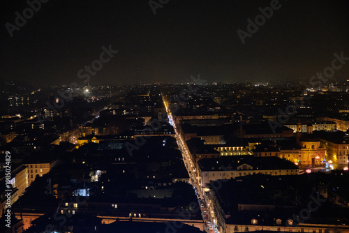 2025 Dcember Turin, Italy cityscape featuring elegant historic architecture, urban streets, and a classic European atmosphere. historic buildings, charming streets, and typical urban architecture.