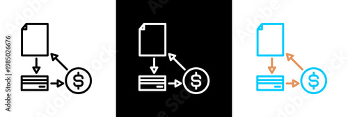 Credit on white and black background